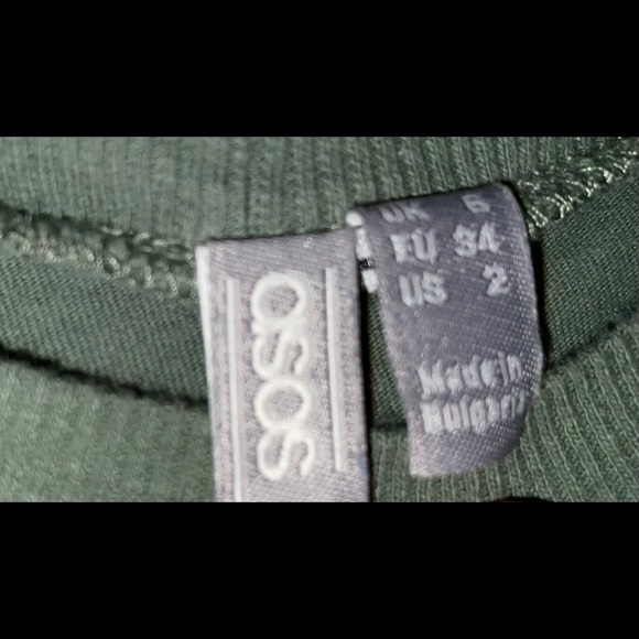 Asos Camo green, double breasted pockets, blouse size 2 - Picture 4 of 9